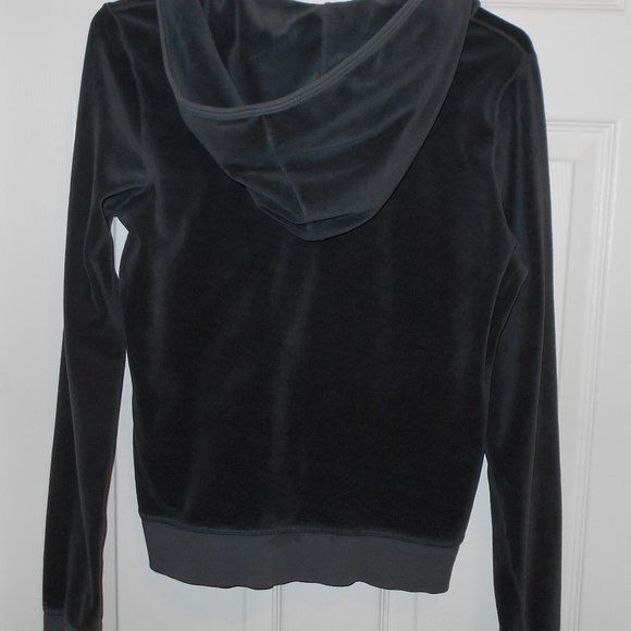 Juicy Couture Charcoal Gray Sweatshirt M Fit - Picture 7 of 15